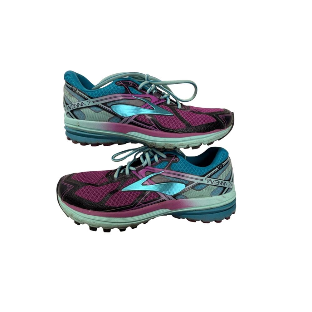 Brooks Women's Ravenna 7 Running Shoes in Teal, Purple & Black Size 10